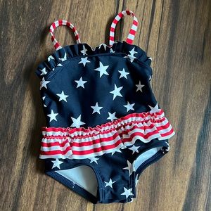 Infant American Flag Swimsuit